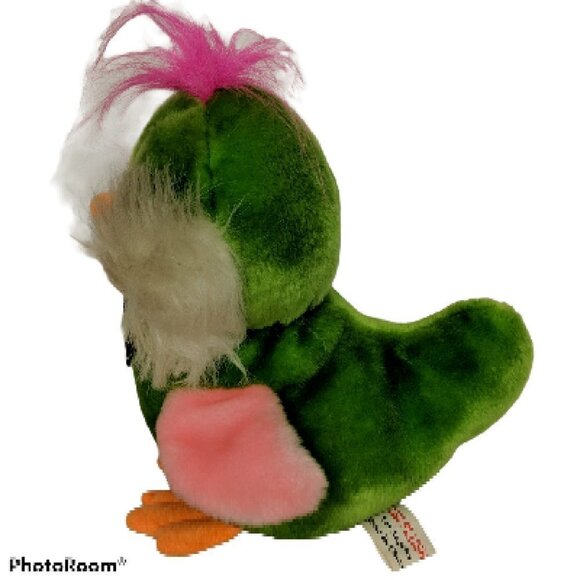 TBI Plush Green Duck Polka Dot Bow Stuffed Animal - Picture 2 of 5